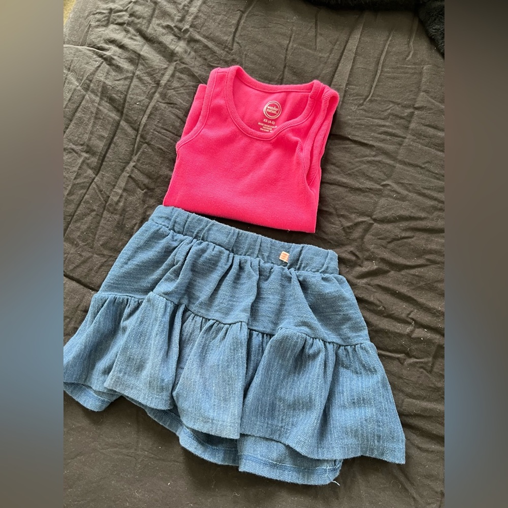 Cat and jack skirt + tank top